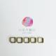 金屬配件-雙孔銅框-正方8x8mm(120入)