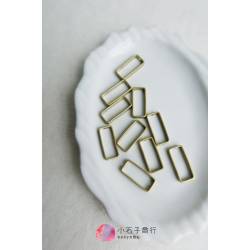 金屬配件-雙孔銅框-長方17x7.5mm(25入)