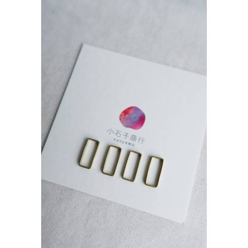 金屬配件-雙孔銅框-長方17x7.5mm(25入)