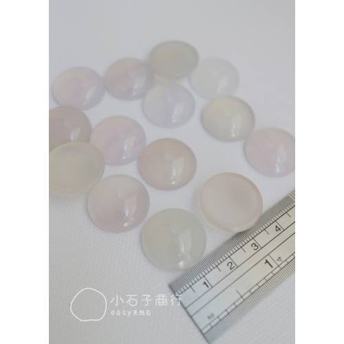 白瑪瑙-圓形戒面 20x20x7mm(AA) (1入)