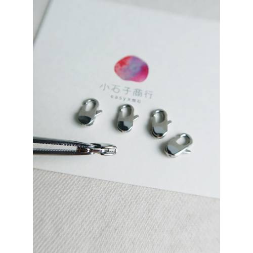 不銹鋼合金配件-龍蝦扣(長方)8x13mm (1入)
