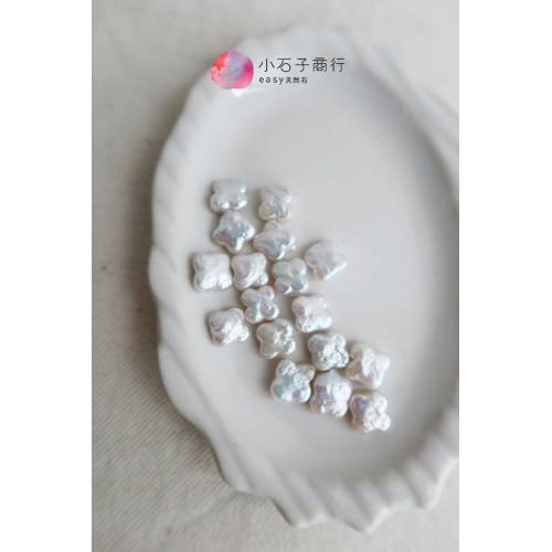 淡水珍珠-幸運草(白)10mm (10入)