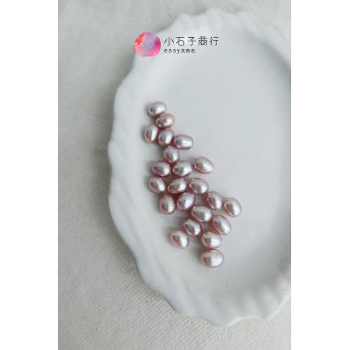 淡水珍珠-米粒(粉)約5.5x7mm(A) (15入)