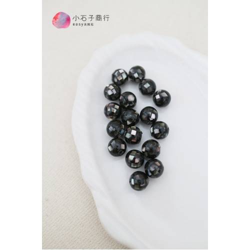 黑珍珠貝-拼接球8mm (28入)