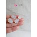 白瑪瑙-貓咪12x16mm"直洞" (10入)