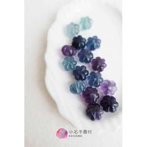螢石-南瓜 8.5x12mm (10入)