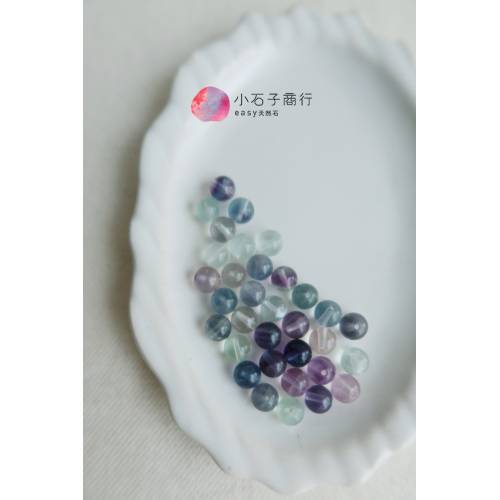 螢石-6mm 圓珠(A) (25入)