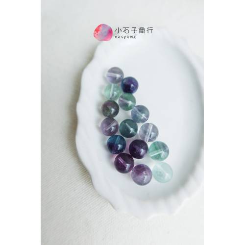 螢石-10mm 圓珠(A) (15入)