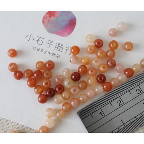 老黃玉-4mm 圓珠 (40入)