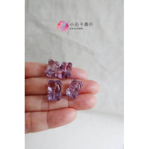 紫水晶-QQ熊 約11x16mm (1入)