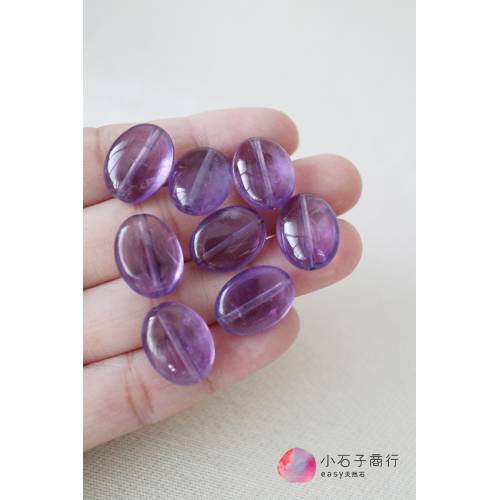 紫水晶-橢圓 12x16mm(A) (1入)