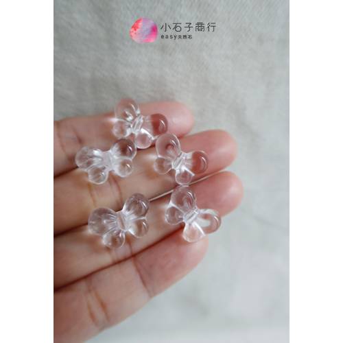 白水晶-蝴蝶 約12x17mm (1入)