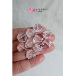 白水晶-六角型切角12x13mm (1入)