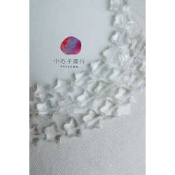 白水晶-五角星切角14mm (10入)