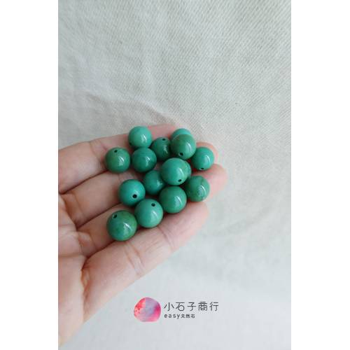 新疆綠松石-10mm 圓珠(15入)