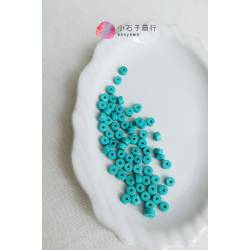 新疆綠松石-不規則車輪2.5x4mm (10入)